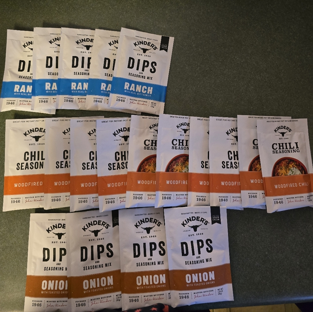 Kinder's Dips and Seasonings-New and In Date